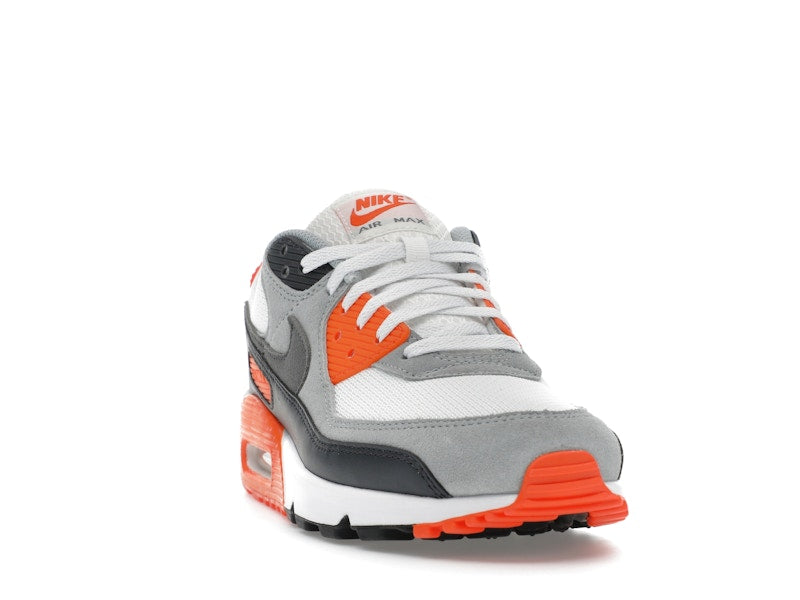 Nike Air Max 90 Summit White Safety Orange Dark Smoke Grey Smoke Grey - Summit White/Safety Orange/Dark Smoke Grey/Smoke Grey - DM0029-108 - 08