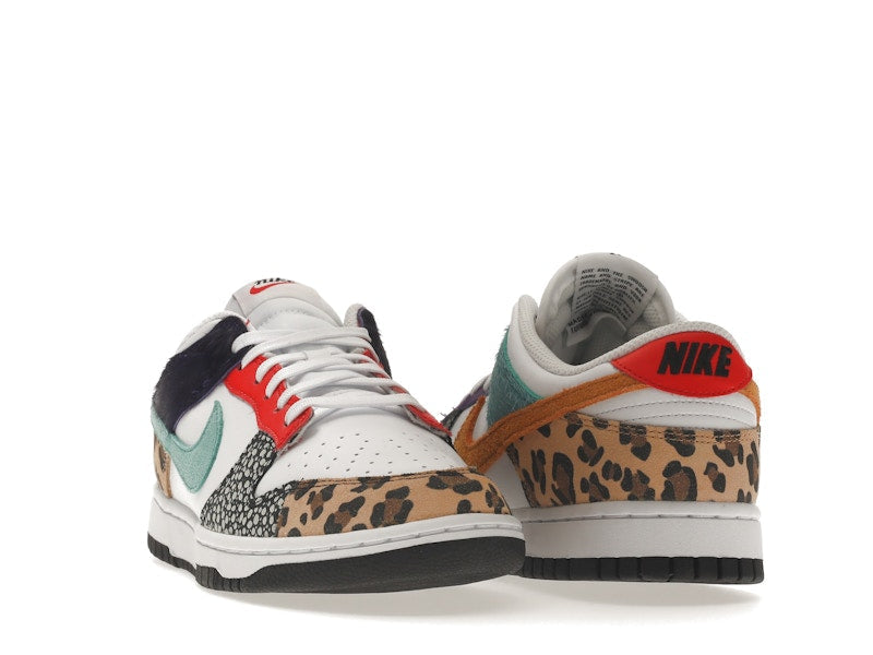 Nike Dunk Low Safari Mix (W) - White/Washed Teal/Electro Purple - DN3866-100 - 08