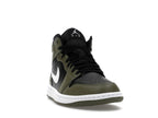 Air Jordan 1 Mid Black White Olive