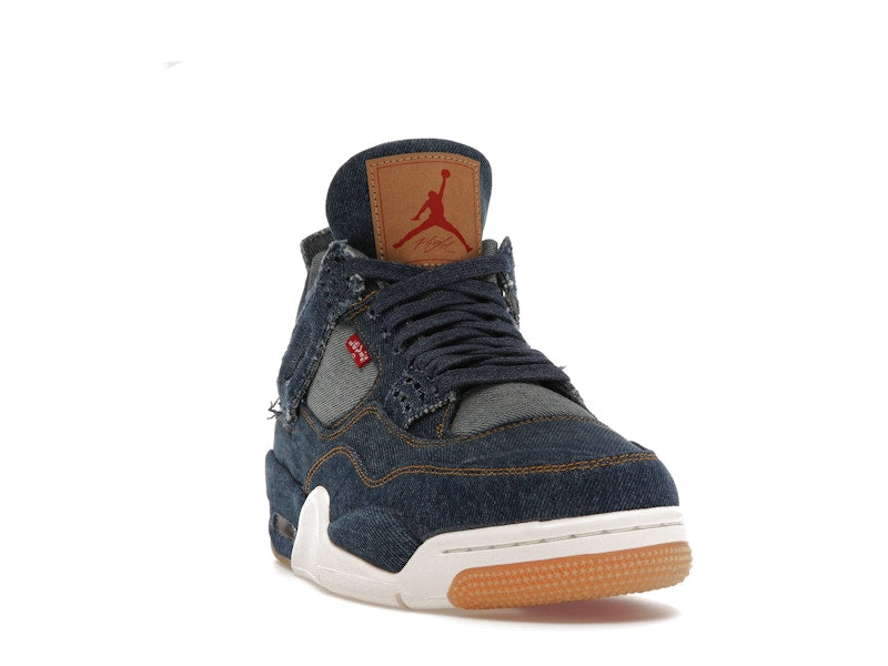 Air Jordan 4 Retro Levis Denim - Denim/Denim-Sail-Game Red - AO2571-401 - 08
