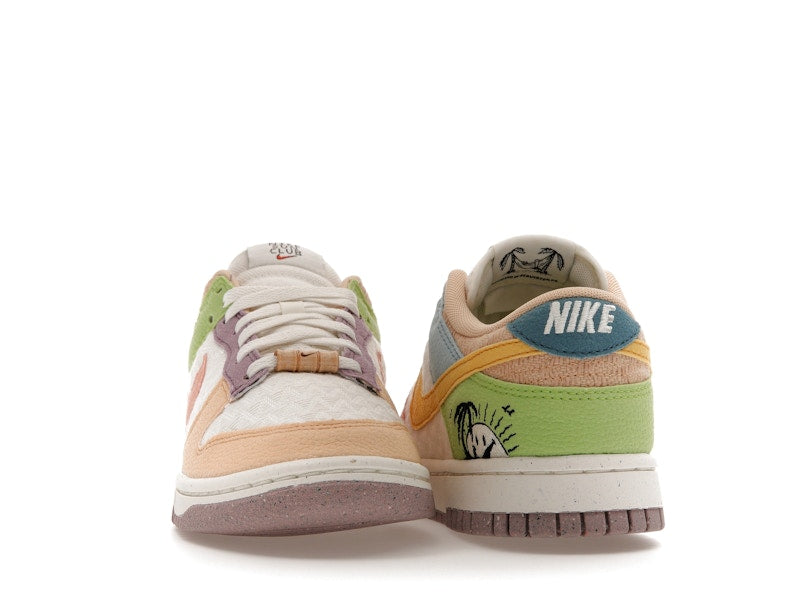 Nike Dunk Low Retro Sun Club Multi (W) - Sail/Sanded Gold-Light Madder Root - DQ0265-100 - 09