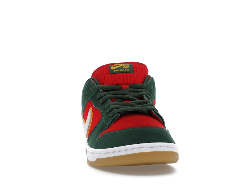 Nike SB Dunk Low Pro PRM Seattle Supersonics - Fir/White/University Gold/Fire Red - FZ1287-300 - 09