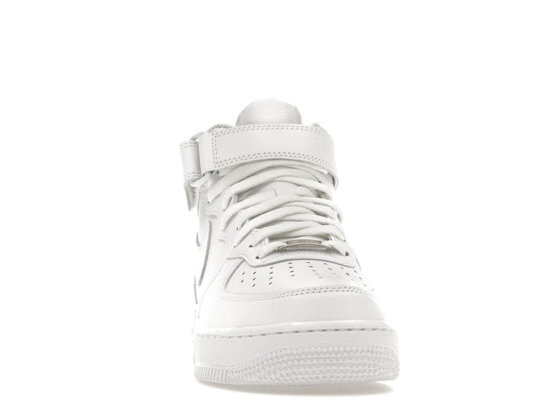 Nike Air Force 1 Mid Triple White (W) - White/White-White - DD9625-100/366731-100 - 09