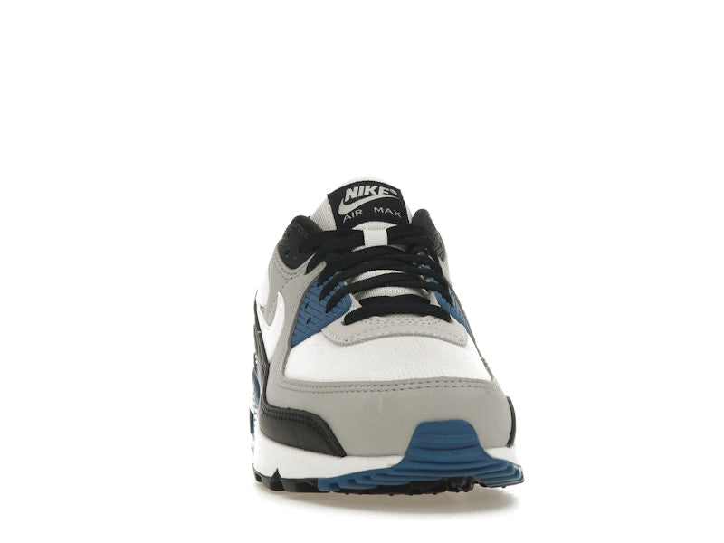 Nike Air Max 90 Black Industrial Blue - Light Smoke Grey/Black/Industrial Blue/Summit White - FB9658-002 - 09