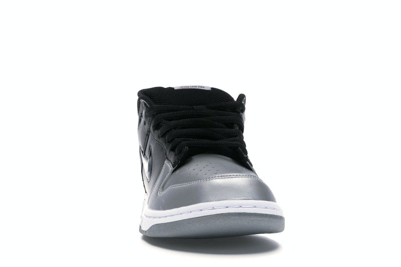 Nike Sb Dunk Low Supreme Jewel Swoosh Silver - Metallic Silver/Metallic Silver-Black - CK3480-001 - 09