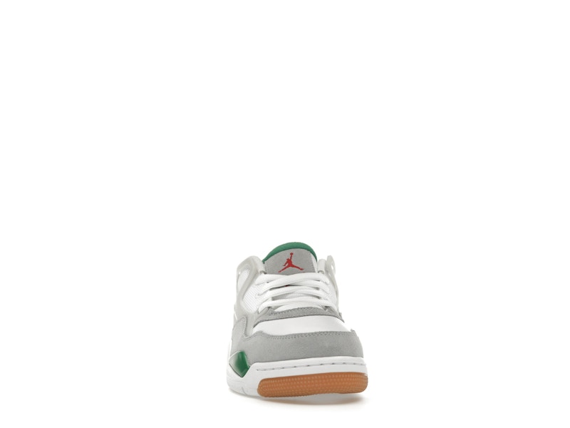 Air Jordan 4 Rm Pine Green (GS) - White/Pine Green/Neutral Grey/Wolf Grey/Varsity Red/Gum Dark Brown - FQ7938-103 - 09
