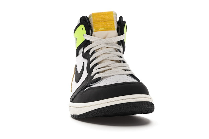Air Jordan 1 Retro High White Black Volt University Gold