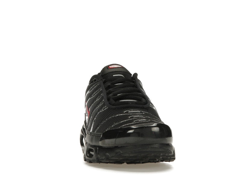Nike Air Max Plus Black University Red Metallic Silver