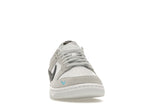 Nike Dunk Low White Grey Navy Aqua Mini Swoosh