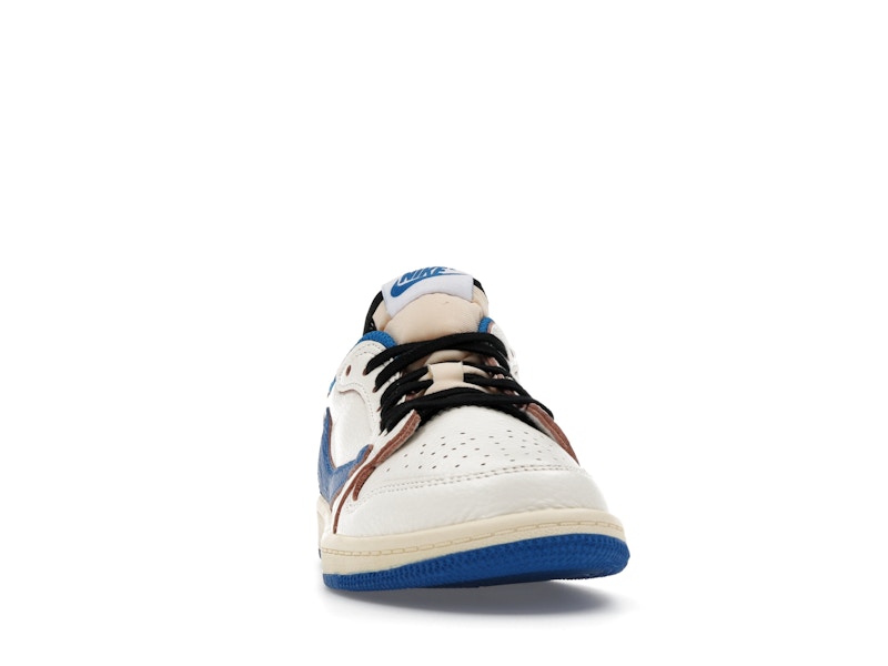 Air Jordan 1 Retro Low OG SP Fragment X Travis Scott Sail Military Blue (PS)