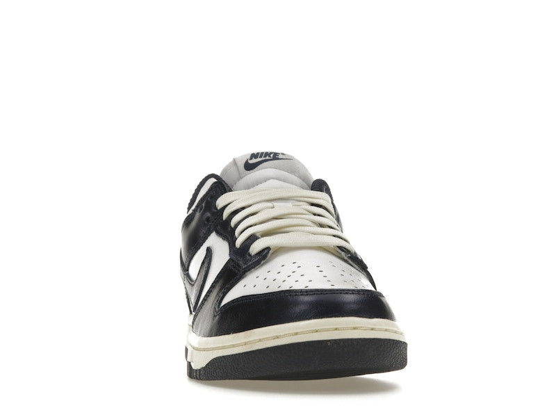Nike Dunk Low Vintage Navy Womens - White/Midnight Navy-Coconut Milk - FN7197-100 - 09