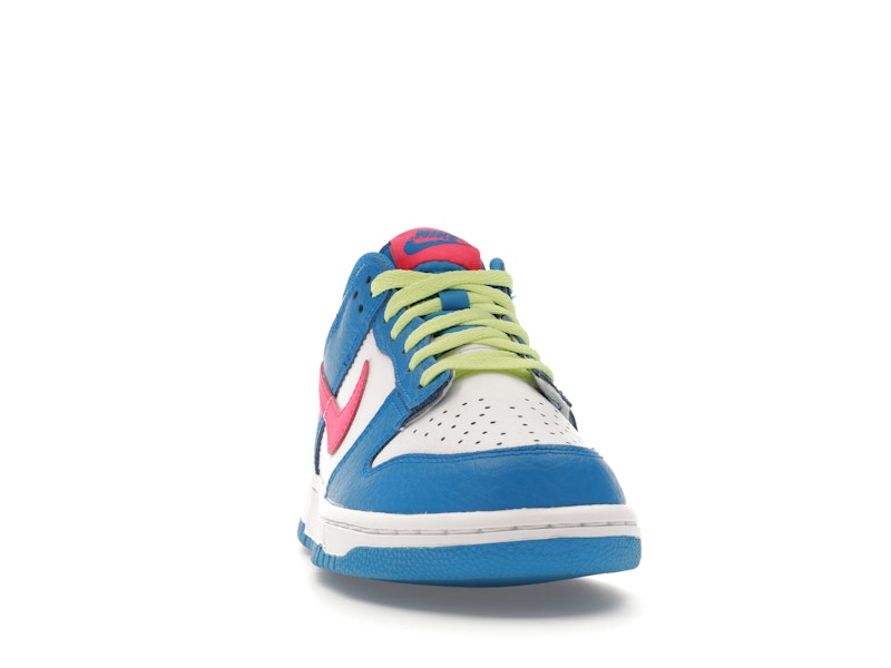 Nike Dunk Low Photo Blue White Light Lemon Twist Hyper Pink (GS), vista a 360 gradi 9 di 36