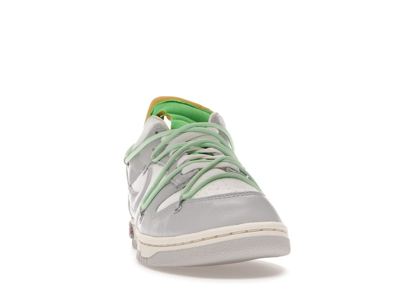 Nike Dunk Low Off White Lot 7 - Sail/Neutral Grey-Vapor Green - DM1602-108 - 09