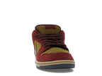 Nike SB Dunk Low Dark Team Red Olive Flak, vista a 360 gradi 9 di 36