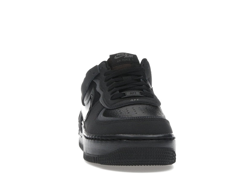 Nike Air Force 1 Low Shadow Triple Black Womens - Black/Anthracite/Velvet Brown/Black - FB7582-001 - 09