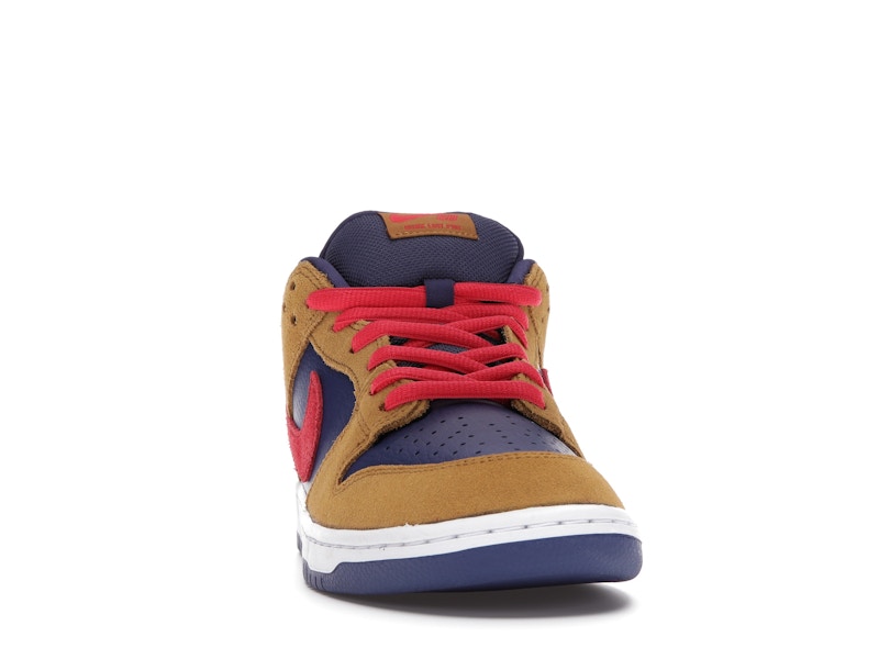 Nike Sb Dunk Low Reverse Papa Bear - Wheat/Light Fusion Red-Dark Purple - BQ6817-700 - 09