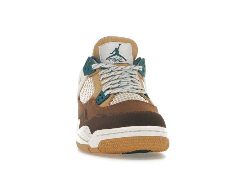 Air Jordan 4 Retro Cacao Wow (GS) - Cacao Wow/Geode Teal/Ale Brown/Twine/Sail/Luminous Green - FB2214-200 - 09