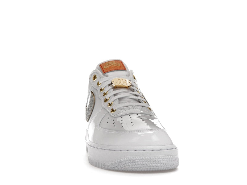 Nike Air Force 1 Low Nola - White/Multi-Color-Metallic Gold-University Red - DZ5425-100 - 09