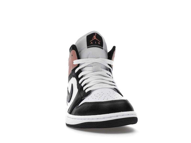 Air Jordan 1 Mid White Rust Pink Black
