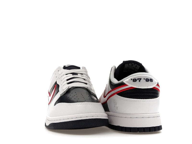 Nike Dunk Low Houston Comets Four Peat Womens - White/Obsidian/Wolf Grey/University Red - DZ2780-100 - 09