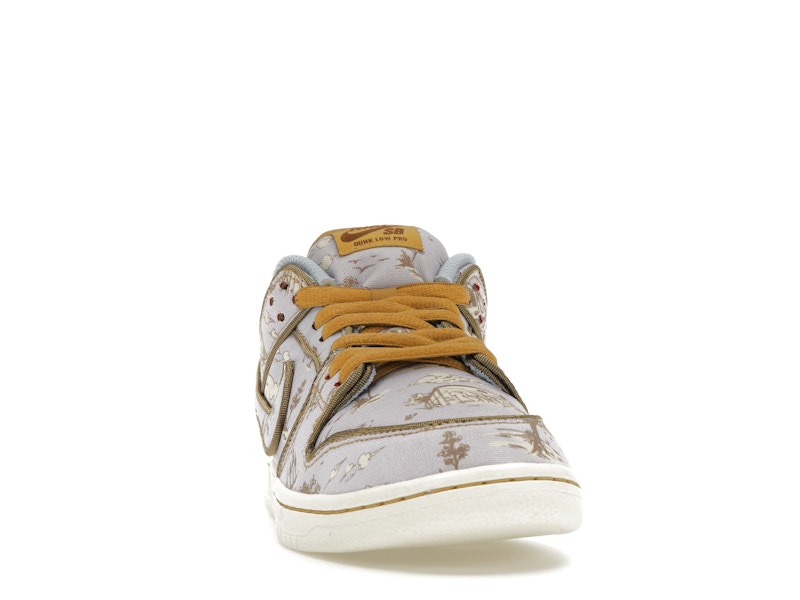 Nike SB Dunk Low Premium City of Style - Football Grey/Coconut Milk-Khaki-Flat Gold-Sail-Dragon Red - FN5880-001 - 09
