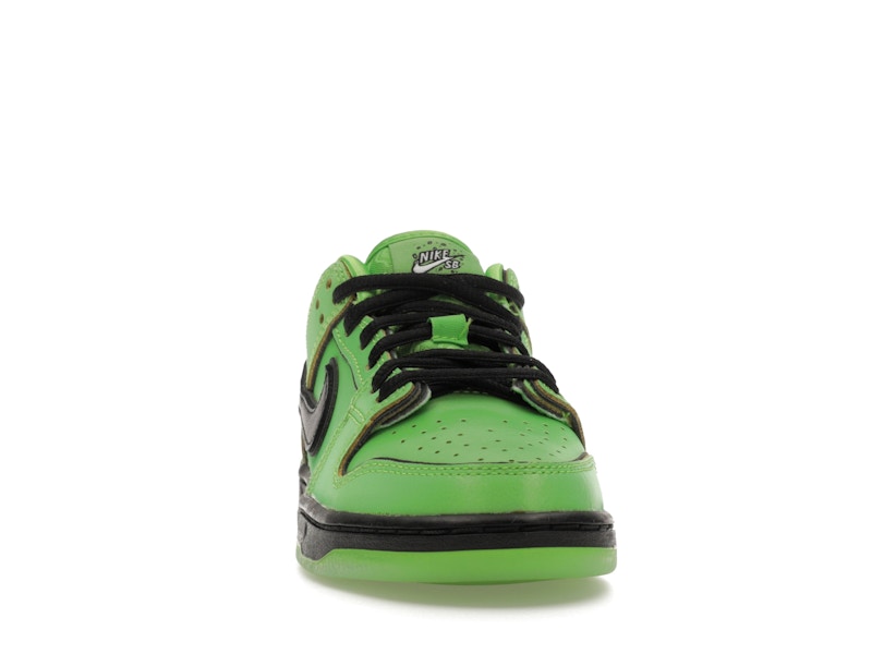 Nike Sb Dunk Low The Powerpuff Girls Buttercup (PS) - Mean Green/Black/Lotus Pink - FZ8832-300 - 09