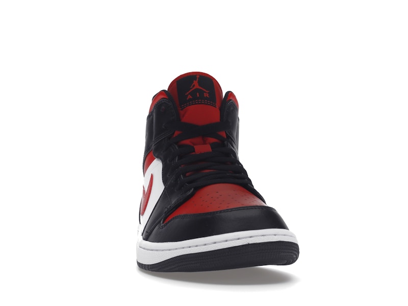 Air Jordan 1 Mid White Black Red (2022)