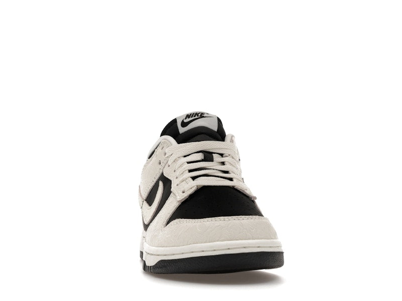 Nike Dunk Low Embossed Black Sail Womens - Black/Sail/Metallic Gold/Sail - IF3944-001 - 09