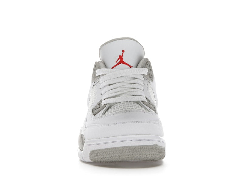 Air Jordan 4 Retro White Oreo 2021 (GS) - White/Tech Grey-Black-Fire Red - DJ4699-100 - 10
