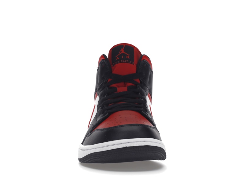 Air Jordan 1 Mid White Black Red (2022)