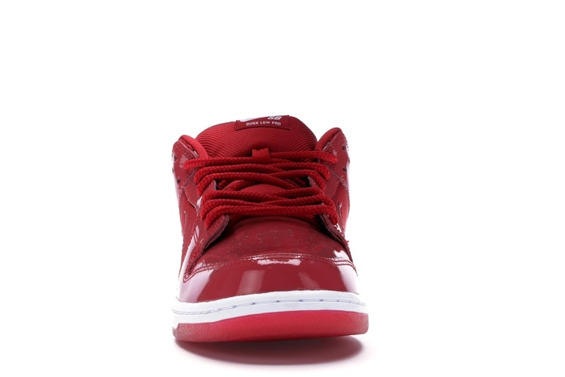 Nike Dunk Sb Low Red Patent Leather - Varsity Red/White-Varsity Red - 304292-616 - 10
