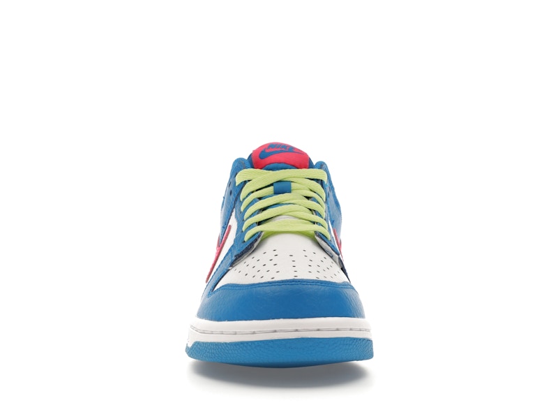 Nike Dunk Low Photo Blue White Light Lemon Twist Hyper Pink (GS), vista a 360 gradi 10 di 36