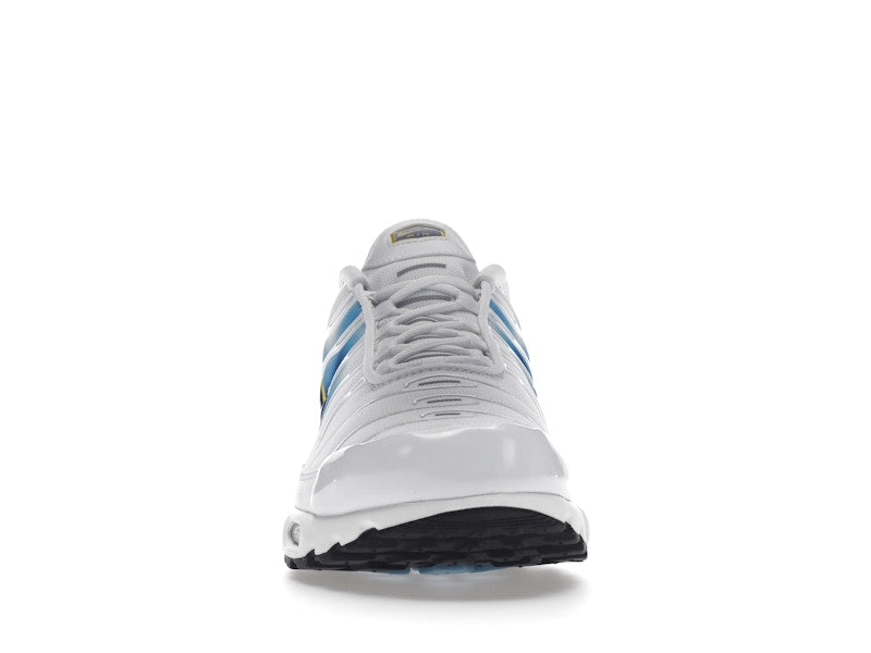 Nike Air Max Plus Spray Paint Swoosh White Blue - White/Blue/Yellow - DX8962-100 - 10
