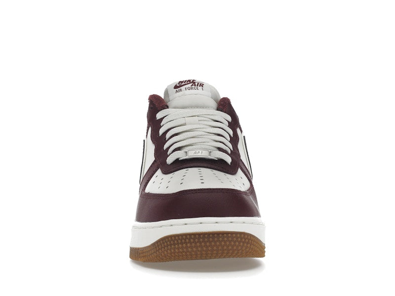 Nike Air Force 1 Low College Pack Night Maroon - Sail/Night Maroon-Gum Medium Brown - DQ7659-102 - 10