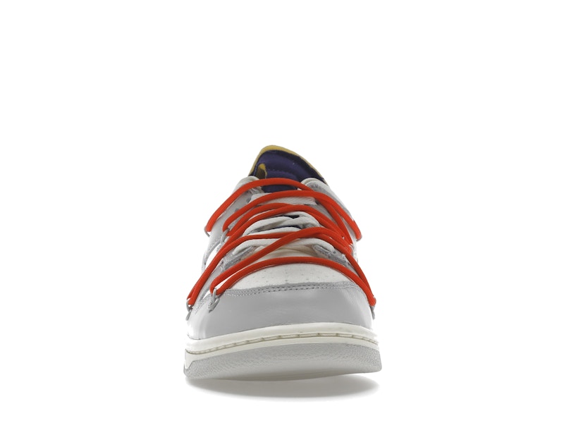 Nike Dunk Low Off White Lot 23 - Sail/Neutral Grey-Habanero Red - DM1602-126 - 10