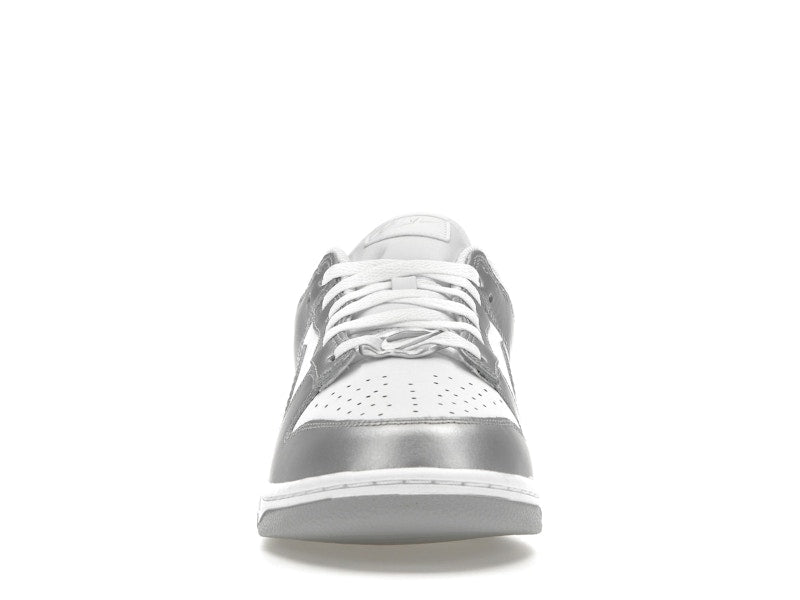 Nike Dunk Low Metallic Silver Womens - White/Metallic Silver/Blue Joy - FV1311-100 - 10