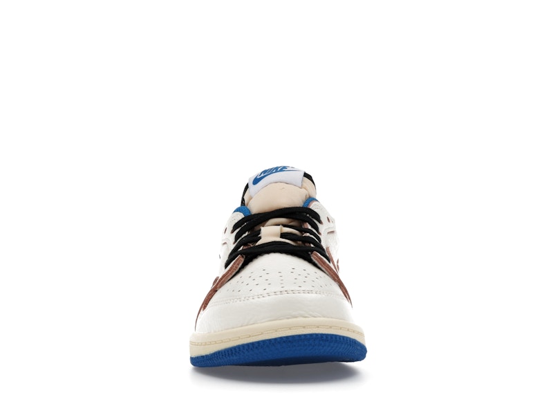 Air Jordan 1 Retro Low OG SP Fragment X Travis Scott Sail Military Blue (PS)