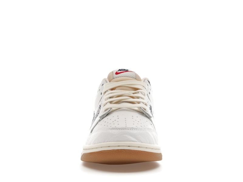 Nike Dunk Low Washed Denim White Midnight Navy - White/Midnight Navy-Gym Red-Sail - FN6881-100 - 10