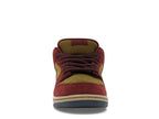Nike SB Dunk Low Dark Team Red Olive Flak, vista a 360 gradi 10 di 36