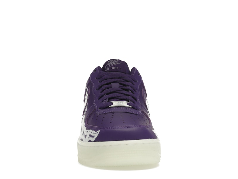 Nike Air Force 1 Low 07 Qs Purple Skeleton Halloween 2021 - Court Purple/Court Purple-White - CU8067-500 - 10