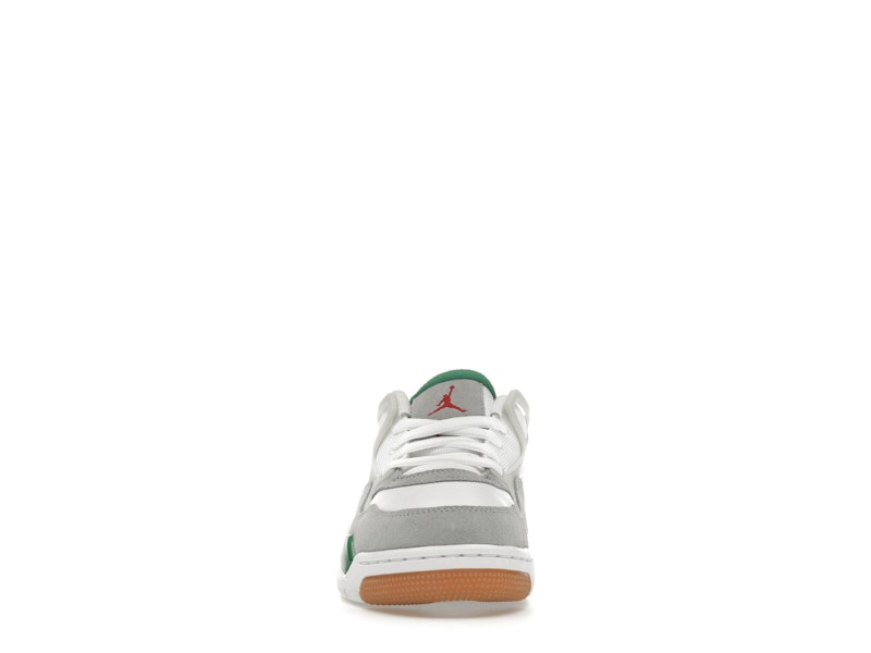Air Jordan 4 Rm Pine Green (GS) - White/Pine Green/Neutral Grey/Wolf Grey/Varsity Red/Gum Dark Brown - FQ7938-103 - 10