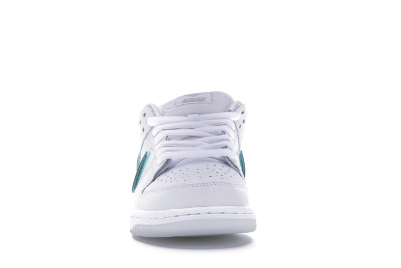 Nike SB Dunk Low Diamond Supply Co. White Diamond, vista a 360 gradi 10 di 36