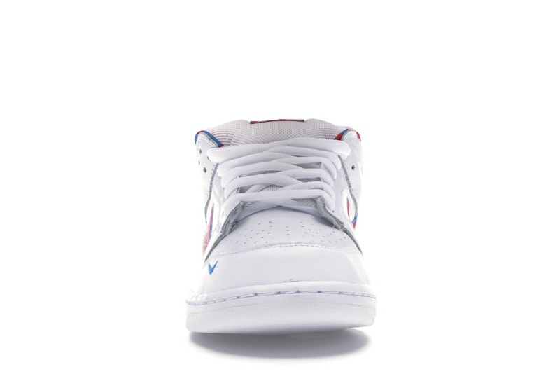 Nike Sb Dunk Low Parra - White/Red-Pink - CN4504-100 - 10
