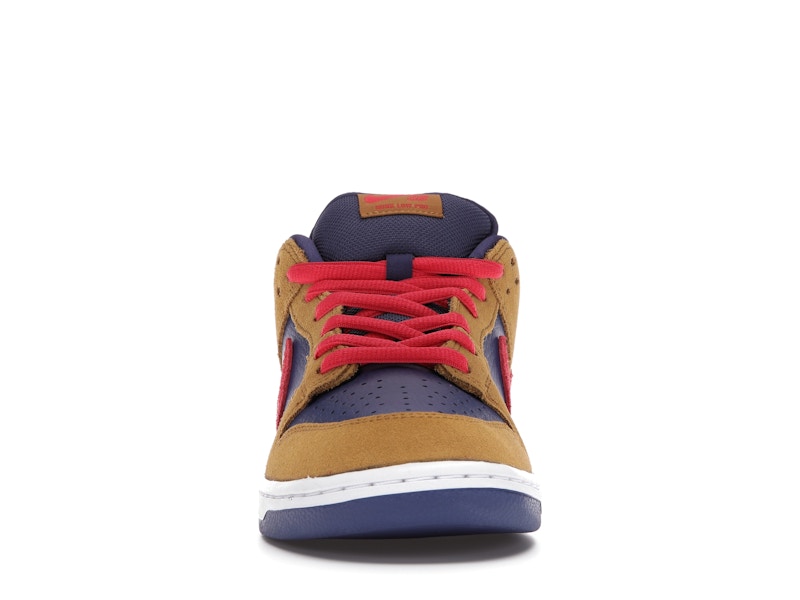 Nike Sb Dunk Low Reverse Papa Bear - Wheat/Light Fusion Red-Dark Purple - BQ6817-700 - 10