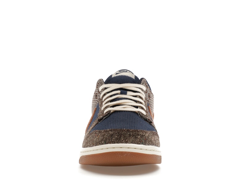 Nike Dunk Low Tweed Midnight Navy Corduroy - Midnight Navy/Ale Brown/Pale Ivory - FQ8746-410 - 10