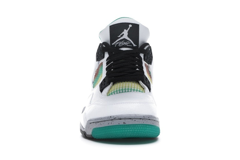 Air Jordan 4 Retro Rasta (W) - White/University Red-Lucid Green-Black - AQ9129-100 - 10