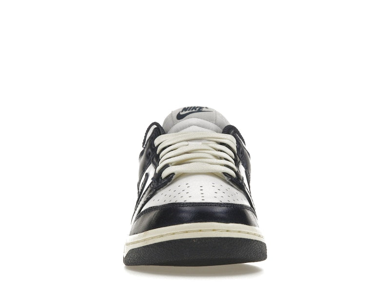 Nike Dunk Low Vintage Navy Womens - White/Midnight Navy-Coconut Milk - FN7197-100 - 10