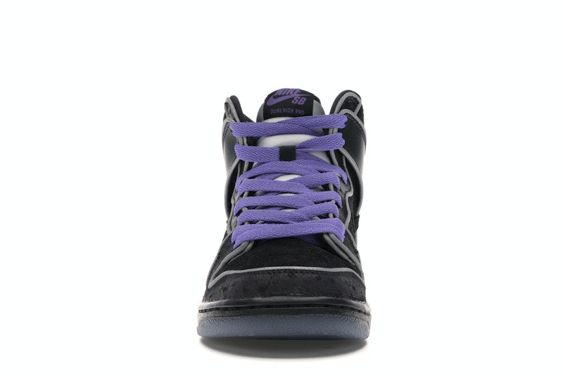 Nike SB Dunk High Black Purple Box