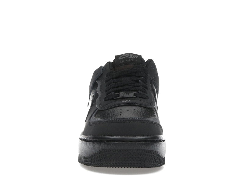 Nike Air Force 1 Low Shadow Triple Black Womens - Black/Anthracite/Velvet Brown/Black - FB7582-001 - 10