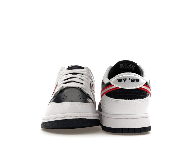 Nike Dunk Low Houston Comets Four Peat Womens - White/Obsidian/Wolf Grey/University Red - DZ2780-100 - 10